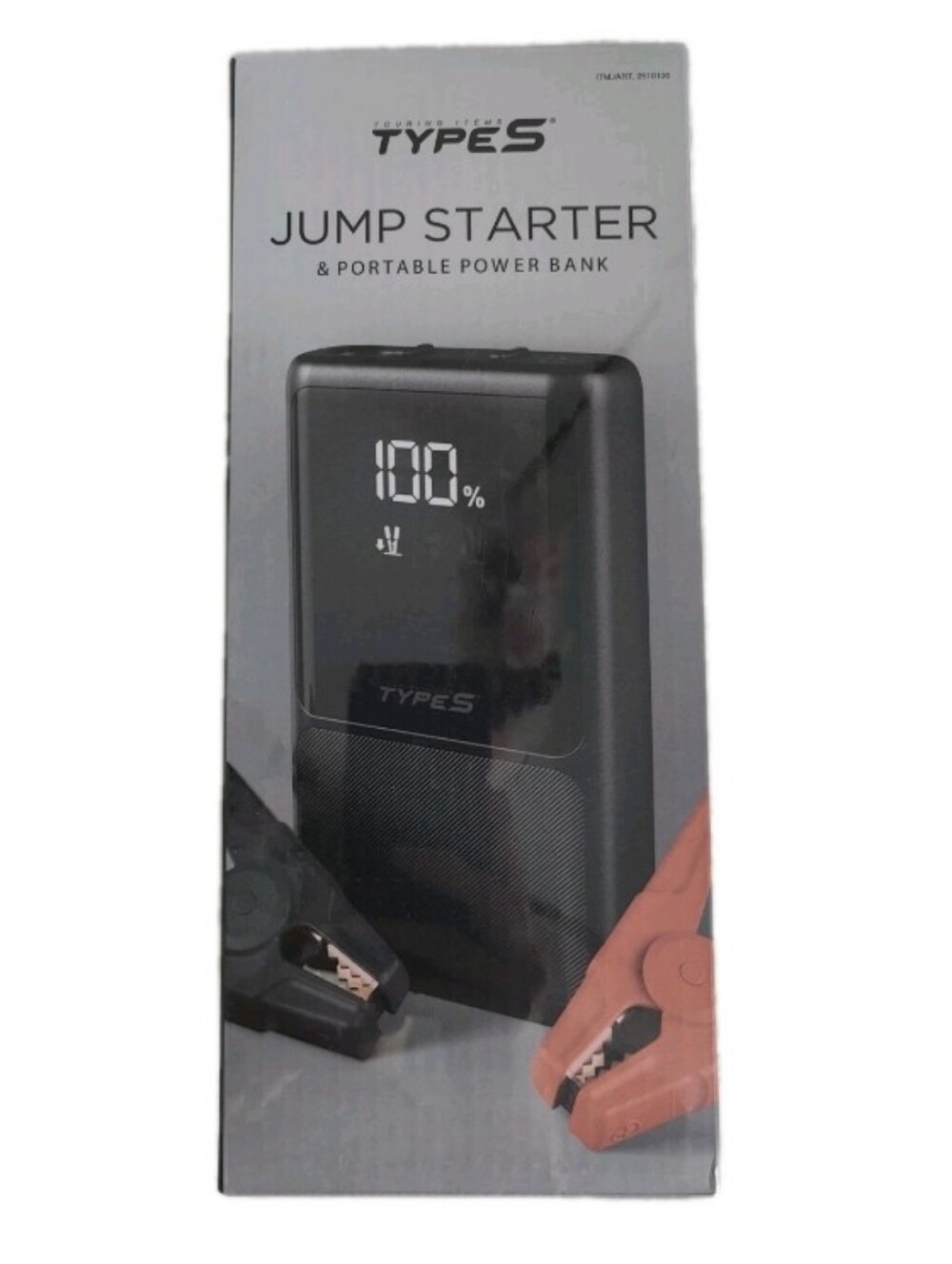 TYPE S Portable Car Jump Starter & Power Bank Flaslight Emergency Charge Set New